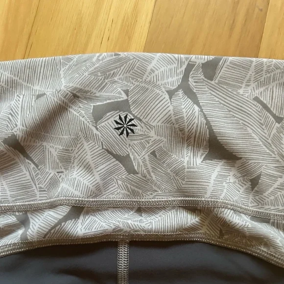 Athleta Large 25” length leggings with dual color. - Picture 2 of 7